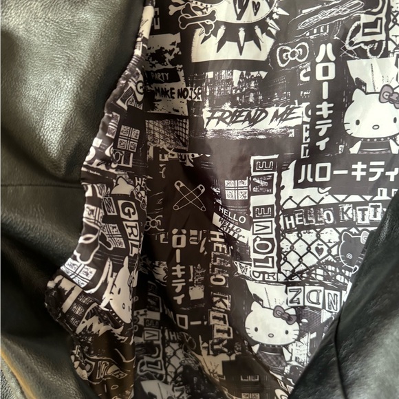 Sanrio Hello Kitty x Dolls Kill Biker Jacket Coat - Picture 4 of 8